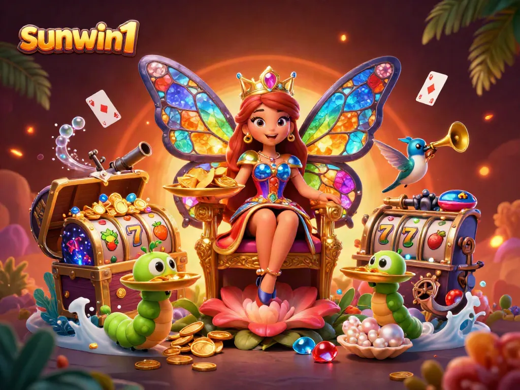 Experience thrilling wins at sunwin1 with vibrant slot riches, showcasing unique characters and gambling fun.
