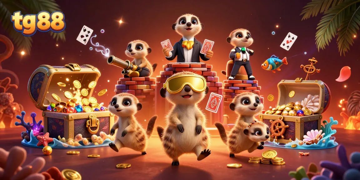 Win big at tg 88 with meerkats orchestrating a vibrant casino adventure.