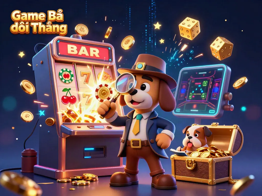 Players enjoy the excitement of Game Bài Đổi Thưởng with dynamic elements from a vibrant casino scene.