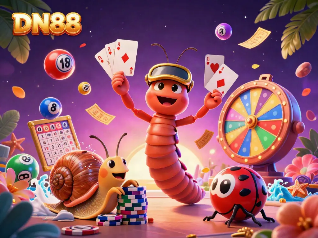 Experience exciting gameplay at DN88 with colorful elements creating a vibrant casino atmosphere.