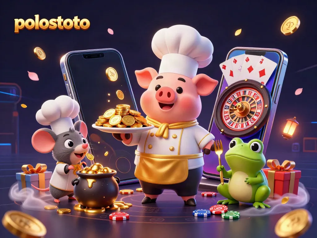 Experience thrilling gameplay at polostoto with vibrant characters and casino elements.