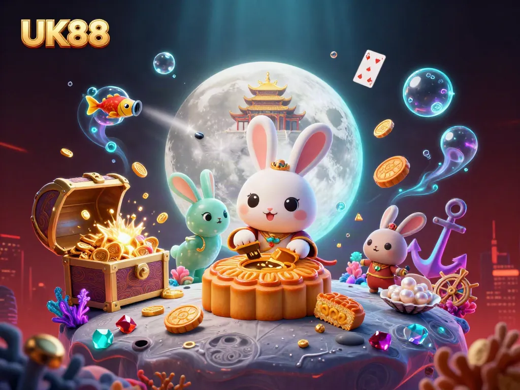 Experience the thrill of UK88 with a captivating lunar casino adventure featuring vibrant game elements.