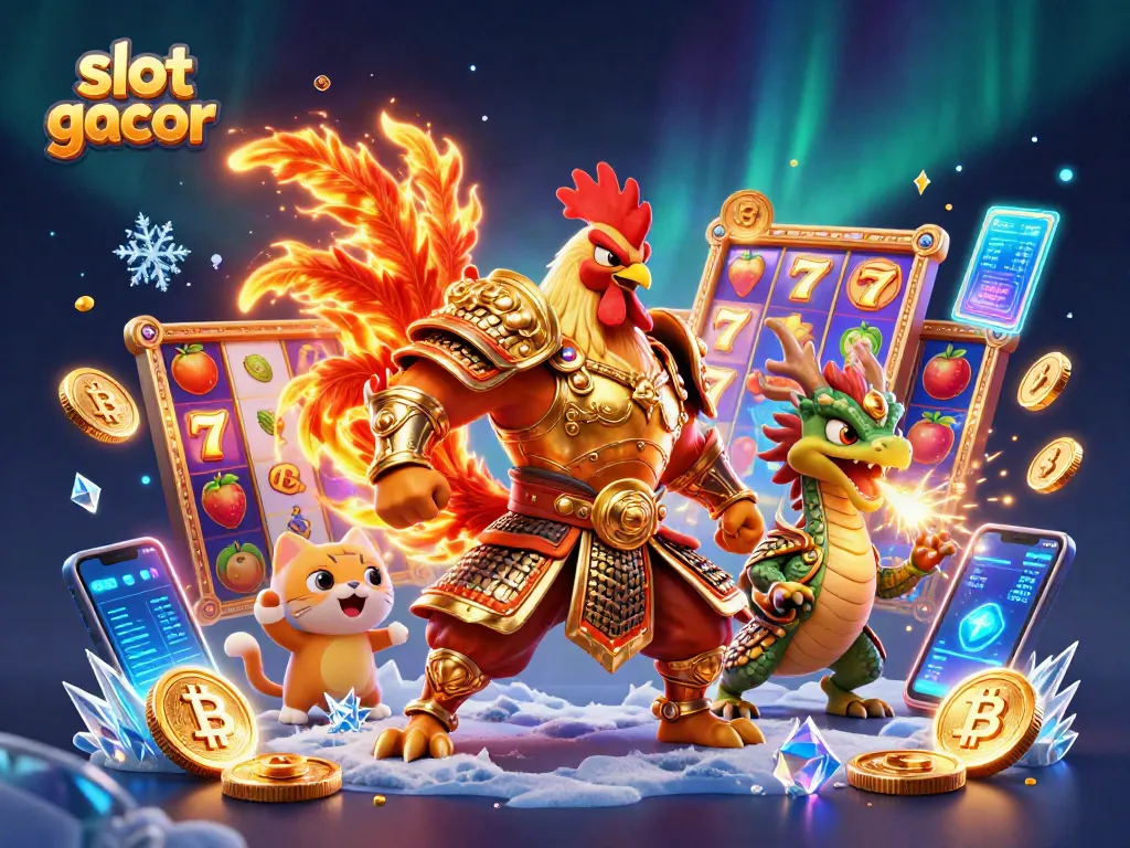 Experience the thrill of slot gacor games through this vibrant scene featuring exciting elements.
