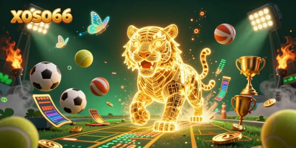 Experience thrilling gaming action with xoso66 in a vibrant digital casino scene.